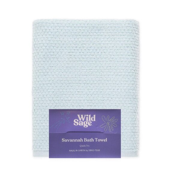 3 new MOONLIGHT JADE Wild Sage Savannah Quick Dry 90% Cotton 30"x54" BATH Towels - Picture 6 of 7